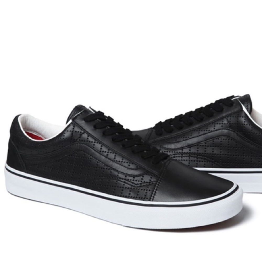 SUPREME X Vans Old Skool perforated leather sz 9.5